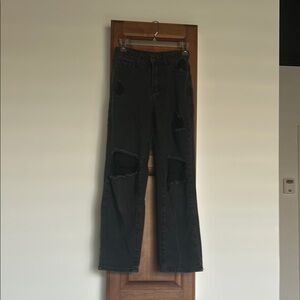 Washed Black Women's Jeans